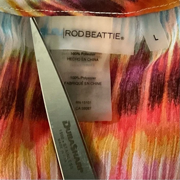 Blue Rod Beattie Tie Dye Swim Cover Up - Picture 6 of 9